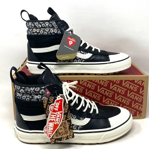 VANS SK-8 Hi MTE-2 Floral Black Boot Casual Leather Women Size Skate VN0A5HZZF2B - Picture 4 of 9